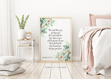 Load image into Gallery viewer, Numbers 6:24-26 - The Lord Bless You - prayer print - Scripture wall art - christian wall art UNFRAMED - May the Lord - Bible verse print