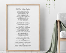 Load image into Gallery viewer, Still I Rise Maya Angelou poem Feminist Art Wall Art
