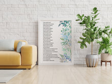 Load image into Gallery viewer, Prayer For Peace - Prayer of Saint Francis - Lord, make me an instrument of your peace - prayer print for Home , Watercolor print UNFRAMED