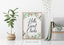Load image into Gallery viewer, Hello Sweet Cheeks - Bedroom wall art - Nursery Prints - Unframed print - Funny Bathroom wall art