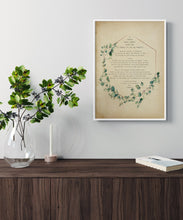 Load image into Gallery viewer, I carry your heart (I carry it in my heart) e.e cummings poem Art Print Home Decor poetry wall art UNFRAMED