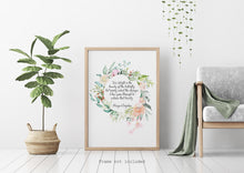 Load image into Gallery viewer, Maya Angelou Print - We delight in the beauty of the butterfly - Unframed inspirational print for Home, Inspirational office wall art