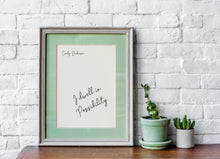 Load image into Gallery viewer, I dwell in Possibility - Emily Dickinson - Poetry Wall art
