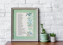 Load image into Gallery viewer, Prayer For Peace - Prayer of Saint Francis - Lord, make me an instrument of your peace - prayer print for Home , Watercolor print UNFRAMED