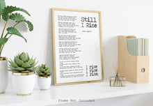 Load image into Gallery viewer, Maya Angelou Quote Wall Art - Still I Rise Maya Angelou poem UNFRAMED