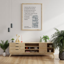 Load image into Gallery viewer, Jane Austen Reading Quote from Pride and Prejudice - I declare after all there is no enjoyment like reading! - Reading Nook Decor
