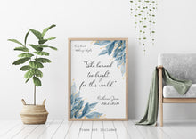Load image into Gallery viewer, She burned too bright for this world - Emily Bronte, Wuthering Heights - Memorial Gift - Bereavement gift - Custom in loving memory