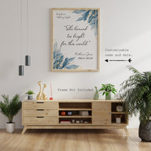 Load image into Gallery viewer, She burned too bright for this world - Emily Bronte, Wuthering Heights - Memorial Gift - Bereavement gift - Custom in loving memory