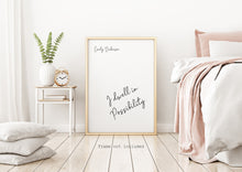Load image into Gallery viewer, I dwell in Possibility - Emily Dickinson - Poetry Wall art