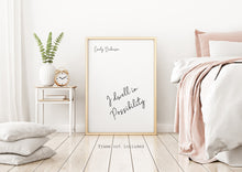 Load image into Gallery viewer, I dwell in Possibility - Emily Dickinson - Poetry Wall art