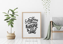 Load image into Gallery viewer, Everything you can imagine is real - Pablo Picasso Quote Print