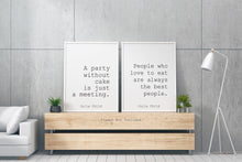 Load image into Gallery viewer, Set Of 2 Julia Child Quote Prints - Kitchen and Dining Room Wall Art, Cooking Gift - UNFRAMED
