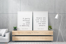 Load image into Gallery viewer, Set Of 2 Julia Child Quote Prints - Kitchen and Dining Room Wall Art, Cooking Gift - UNFRAMED