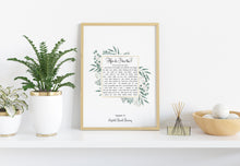 Load image into Gallery viewer, Elizabeth Barrett Browning Poem - How Do I Love Thee? Sonnet 43 Art Print Home Decor poetry Love Poem UNFRAMED