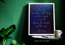 Load image into Gallery viewer, Pablo Neruda Print - I love you as certain dark things are to be loved
