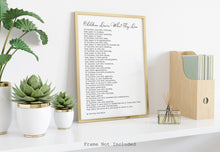 Load image into Gallery viewer, Children Learn What They Live - Dorothy Law Nolte - Wall Art Print UNFRAMED