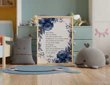 Load image into Gallery viewer, Hail Mary Prayer Print - Hail Mary Full of Grace - Prayer Print - Catholic Prayer Unframed print