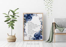 Load image into Gallery viewer, Hail Mary Prayer Print - Hail Mary Full of Grace - Prayer Print - Catholic Prayer Unframed print