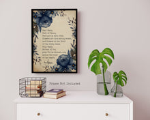 Load image into Gallery viewer, Hail Mary Prayer Print - Hail Mary Full of Grace - Prayer Print - Catholic Prayer Unframed print