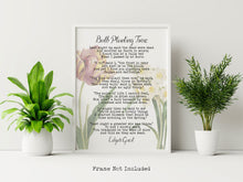 Load image into Gallery viewer, Edgar Guest Poem Bulb Planting Time Poem - Gardening Gift Art Print Home office Decor poetry wall art UNFRAMED