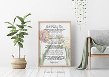 Load image into Gallery viewer, Edgar Guest Poem Bulb Planting Time Poem - Gardening Gift Art Print Home office Decor poetry wall art UNFRAMED