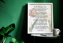 Load image into Gallery viewer, Edgar Guest Poem Bulb Planting Time Poem - Gardening Gift Art Print Home office Decor poetry wall art UNFRAMED