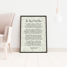 Load image into Gallery viewer, The Road Not Taken - Robert Frost Poem - Two Roads Diverged In A Wood - UNFRAMED