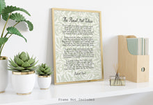 Load image into Gallery viewer, The Road Not Taken - Robert Frost Poem - Two Roads Diverged In A Wood - UNFRAMED