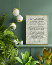 Load image into Gallery viewer, The Road Not Taken - Robert Frost Poem - Two Roads Diverged In A Wood - UNFRAMED