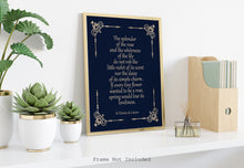Load image into Gallery viewer, St Thérèse of Lisieux Quote - The splendor of the rose UNFRAMED