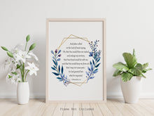 Load image into Gallery viewer, Prayer Of Jabez - 1 Chronicles 4:10 prayer print - Scripture wall art - Christian wall art - Physical Print Without Frame
