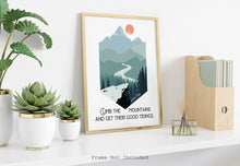 Load image into Gallery viewer, John Muir Quote - Climb the mountains and get their good tidings - Travel wall art