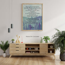 Load image into Gallery viewer, Trees Poem - Turn People into Trees - Yoga Wall Art - Physical Print Without Frame