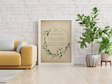 Load image into Gallery viewer, E.E. Cummings Poem i carry your heart (i carry it in my heart) Art Print Home Decor poetry wall art - ORIGINAL STYLE - Unframed print