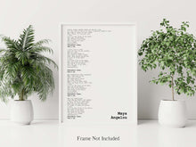 Load image into Gallery viewer, Maya Angelou Poem - Feminist Art Wall Art self respect quote UNFRAMED