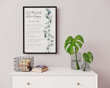 Load image into Gallery viewer, Go to the limits Rilke Poem - Let everything happen to you... No feeling is final UNFRAMED