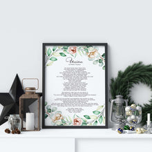 Load image into Gallery viewer, Union By Robert Fulghum - Wedding poem wall art - Full Poem
