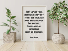 Load image into Gallery viewer, Jocko Willink Print - Discipline Equals Freedom