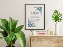 Load image into Gallery viewer, Emily Dickinson - Hope is the thing with feathers... Full Poem Wall decor Emily Dickinson poem
