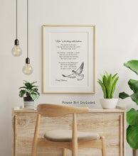 Load image into Gallery viewer, Hope is the thing with feathers - Emily Dickinson - Poetry Wall art - Unframed print