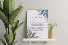 Load image into Gallery viewer, Emily Dickinson - Hope is the thing with feathers... Full Poem Wall decor Emily Dickinson poem