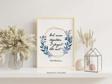 Load image into Gallery viewer, Walt Whitman Print - We were together. I forget the rest