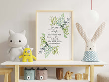 Load image into Gallery viewer, Let Her Sleep, For When She Wakes She Will Move Mountains - Girl's bedroom wall art - UNFRAMED