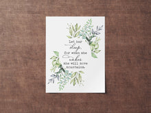 Load image into Gallery viewer, Let Her Sleep, For When She Wakes She Will Move Mountains - Girl's bedroom wall art - UNFRAMED