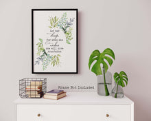 Load image into Gallery viewer, Let Her Sleep, For When She Wakes She Will Move Mountains - Girl's bedroom wall art - UNFRAMED