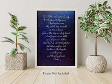 Load image into Gallery viewer, Lord's Prayer Print - Our Father Prayer - UNFRAMED
