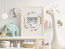 Load image into Gallery viewer, Robert Frost Poem Print - Nothing gold can stay