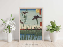 Load image into Gallery viewer, Hiroshige Print - Japanese Art - Horikiri Iris Garden - One Hundred Views of Edo