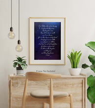 Load image into Gallery viewer, Lord's Prayer Print - Our Father Prayer - UNFRAMED