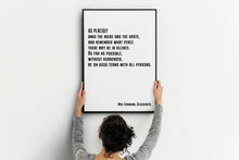 Load image into Gallery viewer, Desiderata Max Ehrmann poem - Go Placidly Amid The Noise